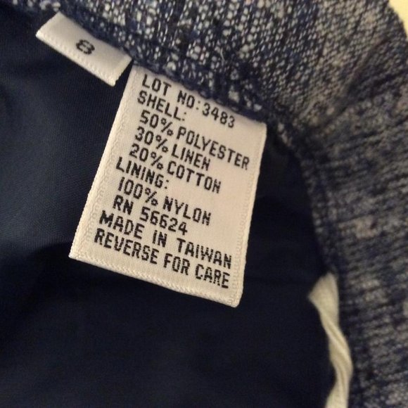 Vintage Patricia Roberts NWT tweed blazer & skirt set cotton/linen Size 8 - Picture 9 of 12